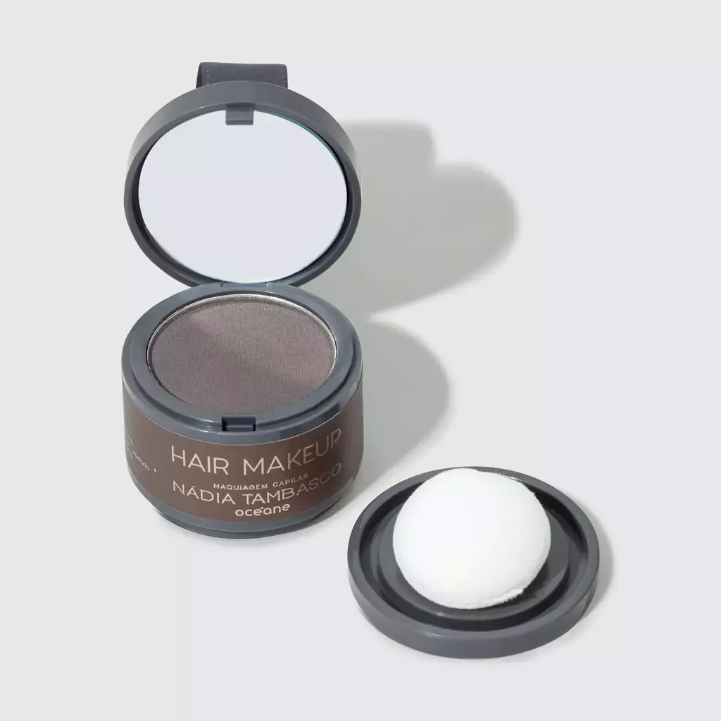 OCEANE HAIR MAKEUP - MAQUIAGEM CAPILAR./CASTANHO ESCURO