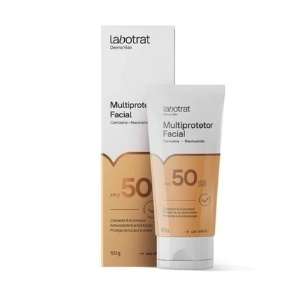 Multiprotetor Facial fps 50 Labotrat Dermo Skin 50g uva e uvb