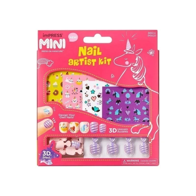 Unha Postiça ImPRESS Mini Kit Infantil Nail Art - Kiss New York