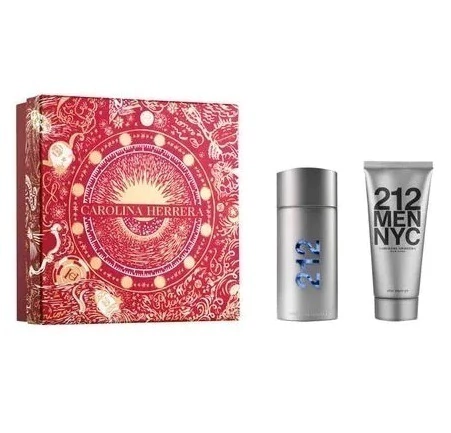 Carolina Herrera 212 Men NYC Perfume Masculino Coffret EDT Pós Barba Gel - Kit