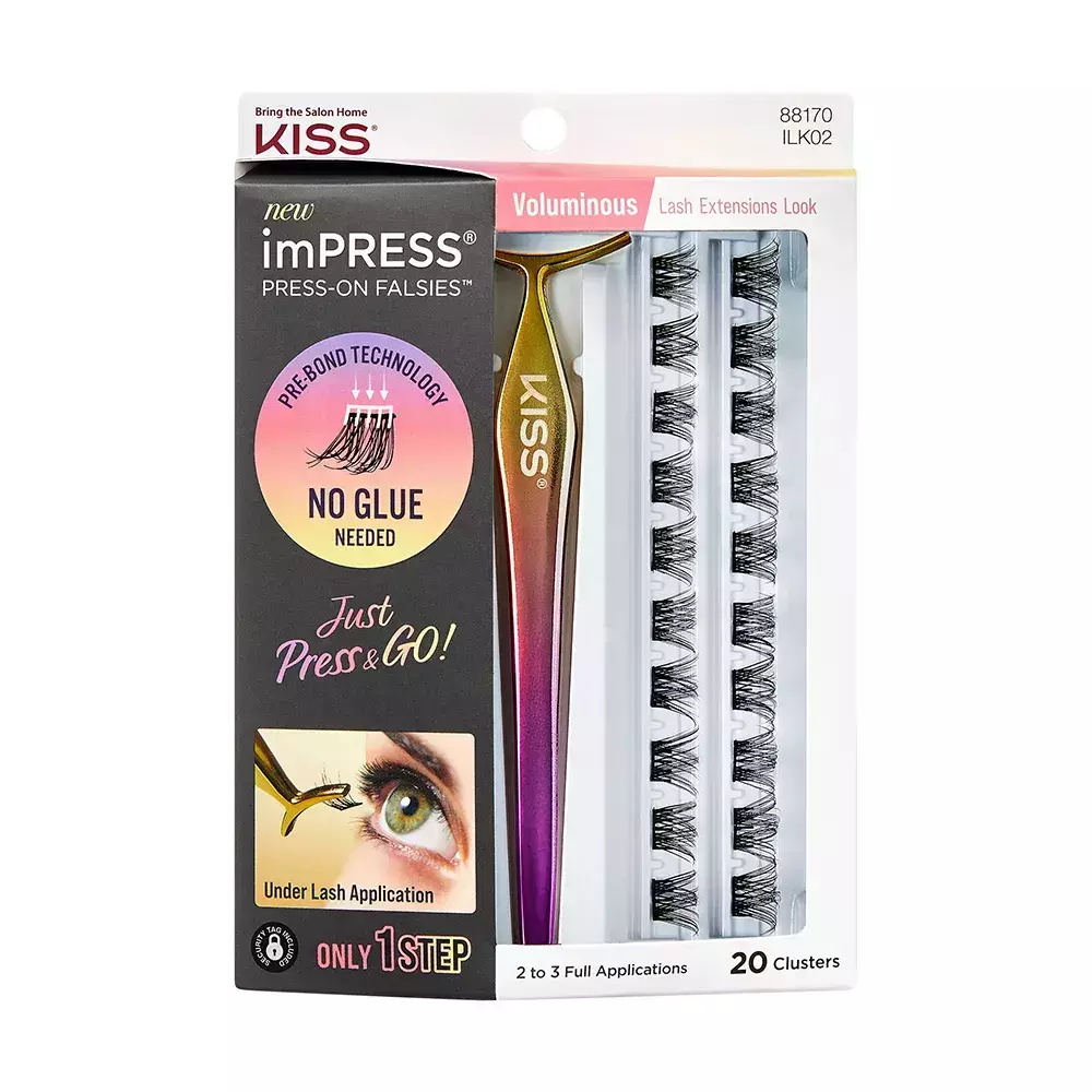KISS IMPRESS CILIOS AUTOCOLANTES KIT 02