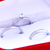 Conjunto Alianças Prateadas Boleadas + Solitário Essência - Azul celeste