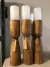 CANDELABROS DE MADERA + VELA - comprar online
