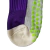 Meias Futebol Antiderrapante Cano Alto - Roxo com bolhinhas amarelas - QualyFut