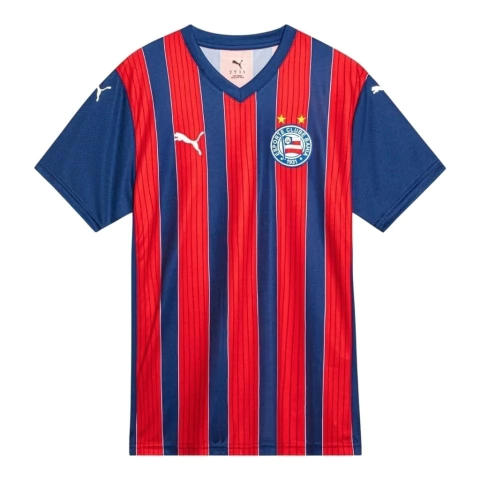 Camisa Bahia II 25/26 - Torcedor Puma Masculina - Azul e vermelha