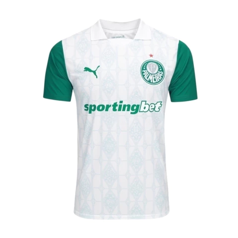 Camisa Palmeiras II 25/26 - Torcedor Puma Masculina - Branca e verde