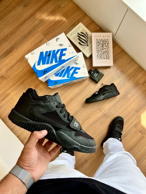 Tênis Bota Jordan Travis Scott Velcro Black - comprar online