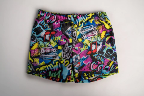 SHORT UPF50 GRAFFITI