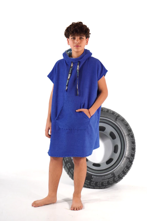 PONCHO SURF AZUL T.S - comprar online