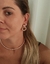 BRINCO DOURADO COM GOTA EM ZIRCÔNIA E PÊNDULO TRANÇADO - loja online