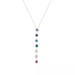 Gargantilla De Puntos De Luz 7 Chakras - Musqui Joyas