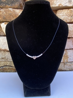 Collar Hilo siliconado Corazón
