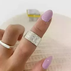 ANILLO CINTA 10MM TRIPLE GRABADO - comprar online