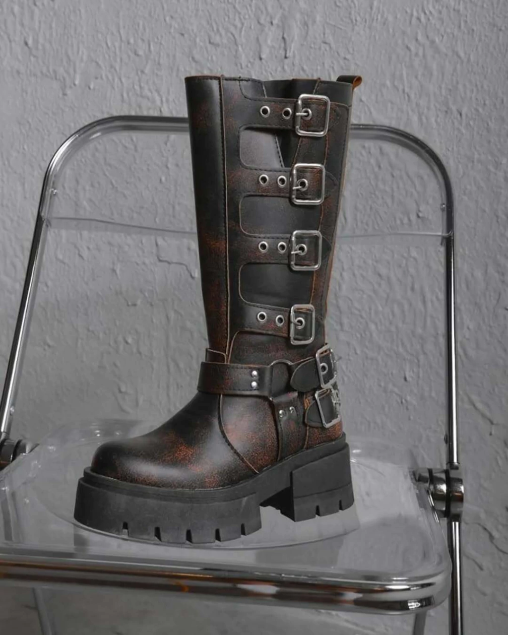 Atenas Choco Biker Boots