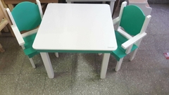 Mesa Didáctica + 2 Sillas con apoyabrazos, Pizarra O Pizarrón y Rollo en internet