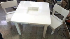 Mesa Crayonera Infantil Didáctica + Pizarra O Pizarrón - Crecer en colores