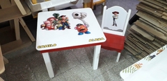 Mesa Infantil Didáctica + 1 Silla Con Pizarra O Pizarrón en internet