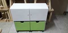 Organizador Guarda Juguetes con 2 Cubos y Estantes - tienda online