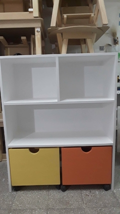 Organizador Guarda Juguetes Con 2 Cubos. Juguetero Y Repisa - tienda online
