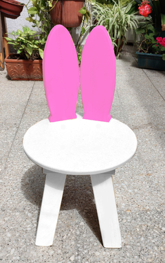 Silla De Madera Conejo y Ciervo - Crecer en colores