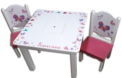Mesa Crayonera Infantil Didáctica + Pizarra O Pizarrón - tienda online
