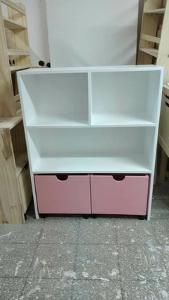 Organizador Guarda Juguetes Con 2 Cubos. Juguetero Y Repisa en internet
