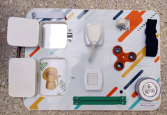 Imagen de Tablero Panel Didáctico Sensorial Montessori Infantil