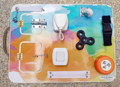 Tablero Panel Didáctico Sensorial Montessori Infantil