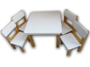 Mesa Infantil Didáctica + 4 Sillas