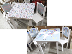Mesas Infantiles Didácticas Altas 60x60x60 - Crecer en colores