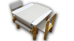 Mesa Infantil Didáctica con 2 Sillas Vinilo Pizarra o Pizarrón, con Rollo De Papel