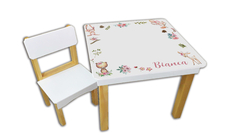 Mesa Infantil Didáctica + 1 Silla Con Pizarra O Pizarrón