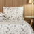 Cobre Leito Basic Casal Padrão Estampado Minimal Floral 180 Fios 3 Peças na internet