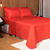 Lençol Solteiro Elasticado Avulso Liso Basic Bouti 0,88 x 1,88 x 30cm percal 180fios Vermelho na internet