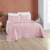 Cobre Leito Colcha Dupla Face King 3 Pçs Nobless 200 Fios Rosa - Mundotextil