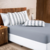 Jogo De Lençol Marin Cama Casal King 03 Peças Toque Macio Malha 100% Algodão Estampado Cinza - comprar online