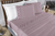 Jogo de Cama Casal Padrão 04 Pçs Bordado 300 Fios Cor Frape Uva