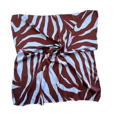 PAÑUELO ESTAMPADO DE SEDA 50 X 50 (PÑ92)