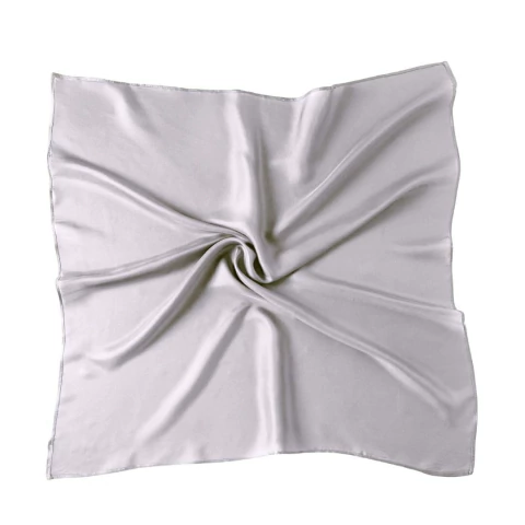 PAÑUELO DE SEDA PLATEADO 50 X 50 (PÑ57)