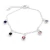 PULSERA PUNTOS DE LUZ MULTICLOR 18 A 23 CM ACERO BLANCO (P33700)