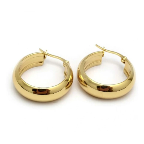 AROS 8MM 2,5 CM ACERO DORADO (A4081)