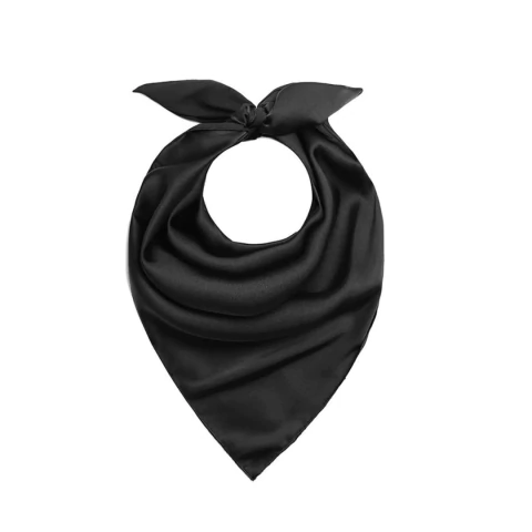 PAÑUELO DE SEDA NEGRO 70 X 70 (PÑ07)