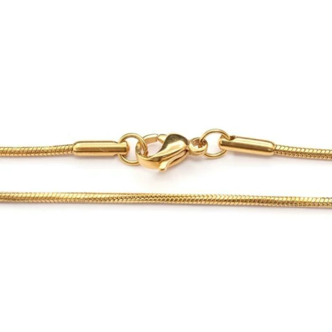 CADENA DORADA CLAPTON 1,2 MM 60 CM ACERO DORADO (C28320)