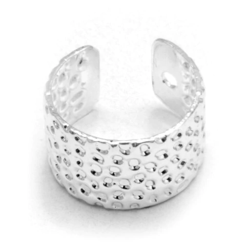 ARO CUFF TRAMADO ACERO BLANCO (A33989A)
