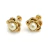 AROS ABRIDORES FLOR Y PERLA 10 MM ENCHAPADOS EN ORO (PA97168)