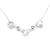 CADENA Y CORAZONES CUBIC 45 A 50 CM ACERO BLANCO (C29827)