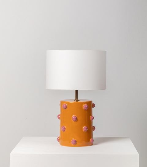 DOTTED TABLE LAMP YELLOW - buy online