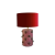 ABAJUR BOLAS ROSA E VERDE