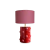 DOTTED TABLE LAMP BURGUNDY