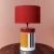 BLACK STRIPED TABLE LAMP on internet
